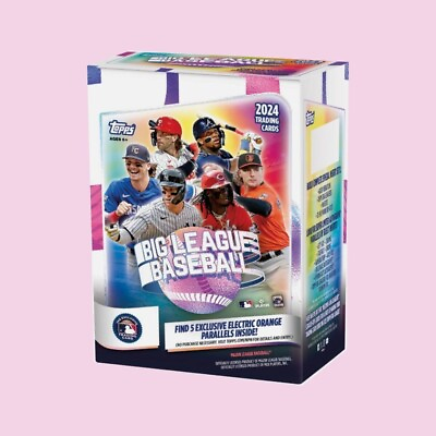 #ad 2024 Topps Big League Baseball Factory Sealed Blaster Box IN HAND FREE SHIPPING $26.79