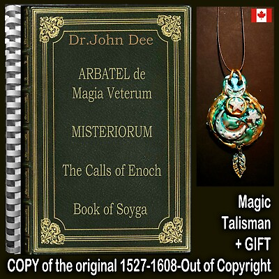 #ad antique book occult enochian magick rare esoteric manuscript black magic history C $208.00
