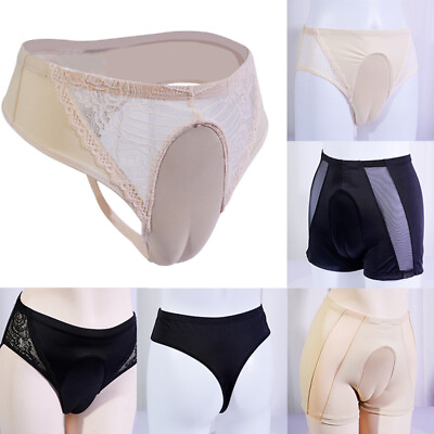 #ad Mens Briefs Fake Vagina Panties Lingerie Underwear Underpant Drag Queen Gay $13.39