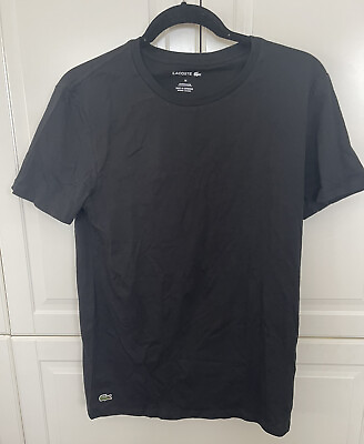 #ad Lacoste Authentic Pima Cotton Men#x27;s Short Sleeve Crew Neck Jersey T Shirt $45.00