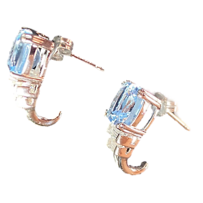 #ad Light blue stud earrings $20.00