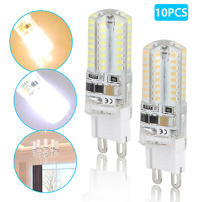 #ad 10pcs G9 Dimmable LED Corn Bulb Lamp 6000K 3014 64SMD Daylight Home Light 25W US $14.98