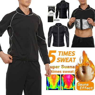 #ad Women Body Sweat Shaper Hot Sauna Waist Trainer lONG Suit Slim Weight Loss Shirt $28.98