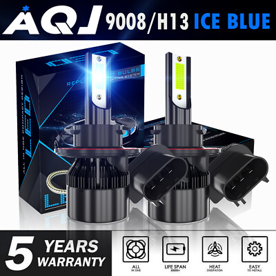 #ad LED Headlight Kit H13 9008 ICE BLUE Hi Lo Bulb for Dodge Challenger 2009 2014 $18.49