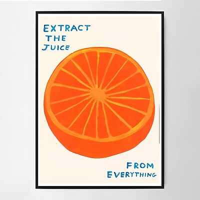#ad David Shrigley Extract the Juice from Everything poster print $39.50