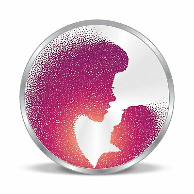 #ad Pure Silver Coin 999 World Best Mother Colorful Design 20 gm $58.99