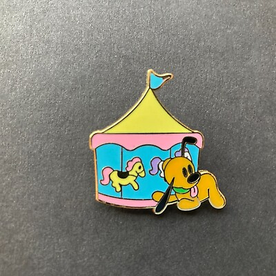 #ad Flexible Characters Mini Pin Boxed Set Pluto at the Carrousel Disney Pin 61163 $4.20