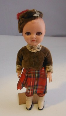 #ad 6 INCH SCOTTISH BOY WITH CAP AND KILT EYES OPEN AND CLOSE C $2.95