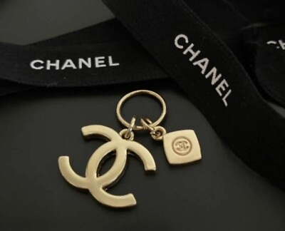 #ad CHANEL Charm 2023 Holiday Christmas Limited Edition Novelty CC Logo Gold Charm $30.00
