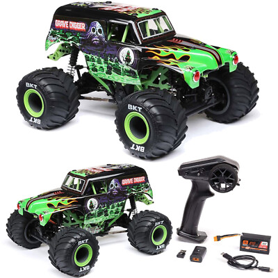 #ad Losi LOS01026T1 1 18 Mini LMT 4X4 Brushed Monster Truck RTR Grave Digger $269.99