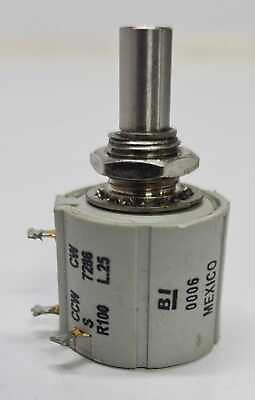 #ad LOT 5 PCS Bi Technologies CCW CW Type S 7286 R100 L.25 Precision Potentiometer $40.00