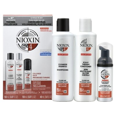#ad Nioxin System #4 Hair Trial Kit Cleanser Scalp Therapy Scalp Treatment 5.07 oz $18.50
