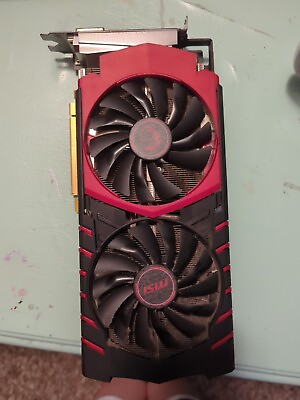 #ad #ad MSI R9 390X GAMING 8G video card with 8gb video memory missing one fan blade $89.00