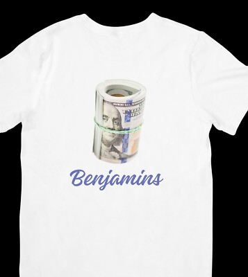 #ad 100 dollar bill Hypebeast Benjamin Franklin Money Tshirt Unisex For Men Women $19.99