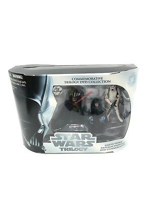 #ad Star Wars 2004 Trilogy DVD Collection Darth Vader Emperor Stormtrooper Figure $13.99