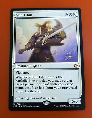 #ad 1x Sun Titan Commander 2020 MTG Magic Cards $2.50