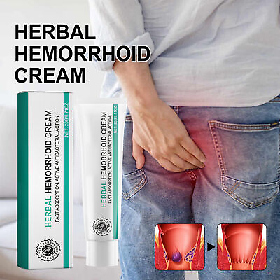 #ad 20g Natural Ointment Herbal Hemorrhoids Cream Anal Internal External Piles Cream $15.95