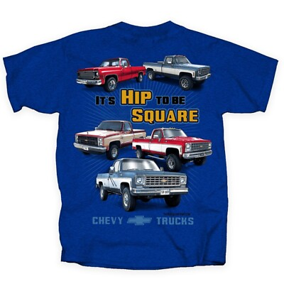 #ad Chevy Trucks 3rd Generation Hip To Be Square Body Mens T Shirt Official Licensed $24.99