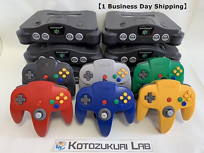 #ad Nintendo 64 Black Console Controller Accessory Region Free Used Tested $131.24