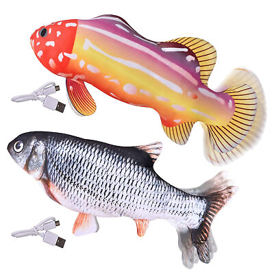 #ad Floppy Fish Dog Toy Flappy Fish Interactive Dog Toy Flopping Fish Toy for Dogs $12.86