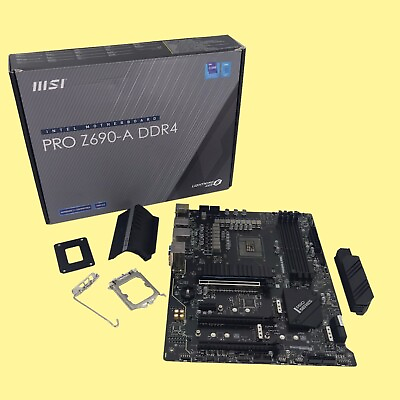 As Is MSI Intel core Motherboard Model PRO Z690 A DDR4 LGA 1700 Read #023 z43b1 $34.98