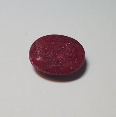 #ad Oval shaped red ruby. 13x10mm oval shaped faceted red ruby. $8.99