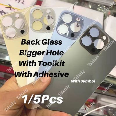 #ad Lot Back Glass Replacement Rear Cover Big Hole For i 14 13 12 11 Pro XR XS SE 8 $8.49