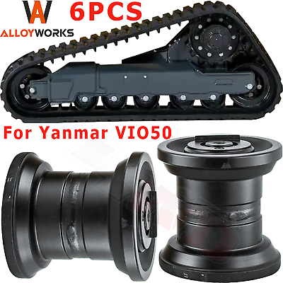 #ad 6PCS Track Roller Bottom Roller Fits Yanmar VIO50 Excavator Undercarriage $809.00