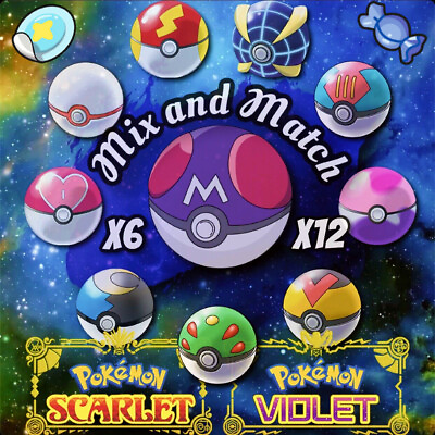 #ad ⭐ Rare Pokeballs • Teal Mask Items ⭐ Mix or Match Pokemon Scarlet and Violet $3.99
