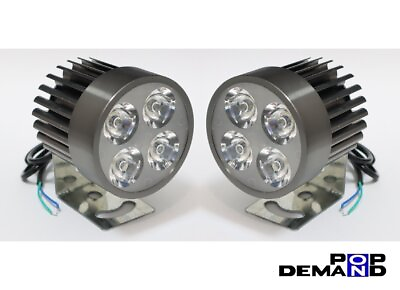 #ad Ready To Delivery General Purpose Gray 4 Led Fog Lights Exterior Set Of 2 Street $65.85
