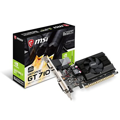 #ad MSI Gaming GeForce GT 710 2GB GDRR3 64 bit HDCP Support DirectX 12 OpenGL 4.5 $82.35
