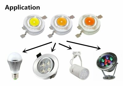 #ad High Power Led Chip Lamp Bulbs SMD COB Diodes Grow Light Beads 100Pcs $43.03