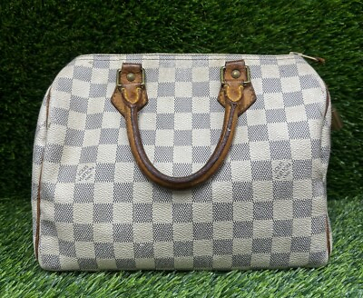 #ad Louis Vuitton Speedy 25 Damier Azur Handbag $299.99