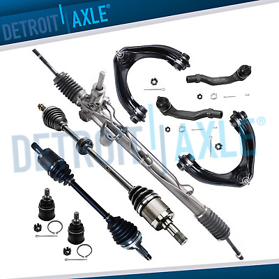 #ad #ad 9pc Power Rack and Pinion Control arm Kit for 1996 2000 Honda Civic Acura EL $292.54