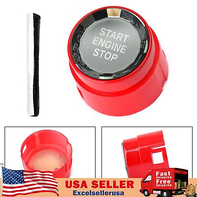 #ad Red Start Stop Engine Push Button Switch Cover Crystal For BMW F Chassis F30 F10 $15.89