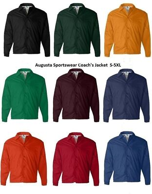 #ad #ad Augusta Sportswear Coach#x27;s Nylon Jacket Men#x27;s S 3XL 4XL 5XL Water Resistant 3100 $24.48