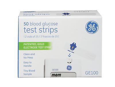 #ad GE100 Test Strips 50ct $20.30