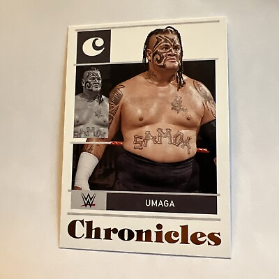 #ad 2022 #67 Umaga Panini Chronicles WWE Legends Bronze Parallel Wrestling Card Mint $1.25