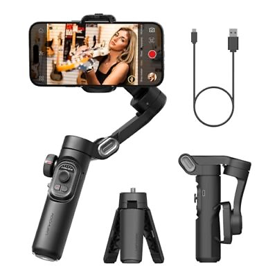 #ad Phone Gimbal Stabilizer 3 Axis Smartphone Foldable Gimbal for iPhone Gimble w... $80.75
