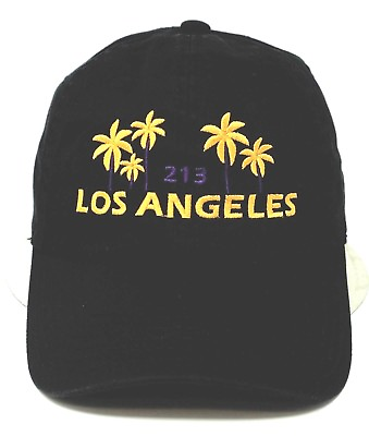 #ad LOS ANGELES City Palm Tree 213 Ball Cap Unstructured Dad Hat OSFM Adjustable New $12.59