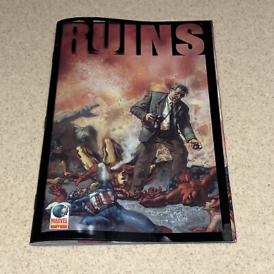 #ad Ruins 1 Marvel Comics 1995 Complete Warren Ellis Acetate Cover Marvels Unread $10.00