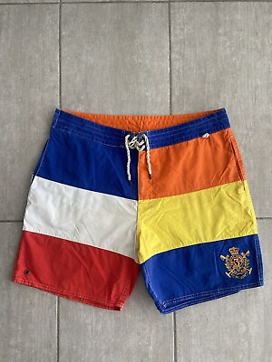 #ad Polo Ralph Lauren Vintage Men’s Swim Trunks Size 36 Summer Classic Shorts AU $100.00