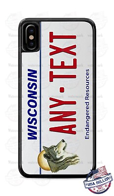#ad Vintage Wisconsin Auto License Plate Phone Case For iPhone 14 Samsung A52 Google $21.98