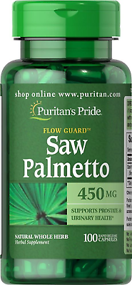 #ad Saw Palmetto 450 Mg Supports Prostate and Urinary Health 100 Count by Puritan $7.99