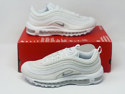 #ad Size 8 Nike Air Max 97 Shoes White Wolf Grey Mens Running Shoes 921826 101 $139.99