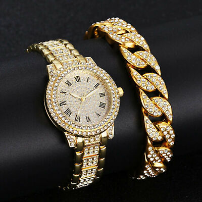 #ad Luxury Diamond Women Watches Gold Silver Watch Ladies Wrist Watches $18.00