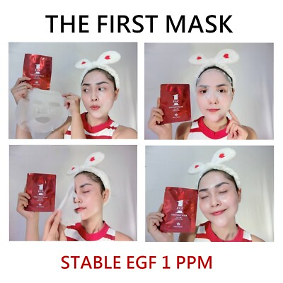 #ad Mask Sheet Pack Face Essence Korean Care Moisture The First Mask EGF 1 PPM 25gx7 $61.99