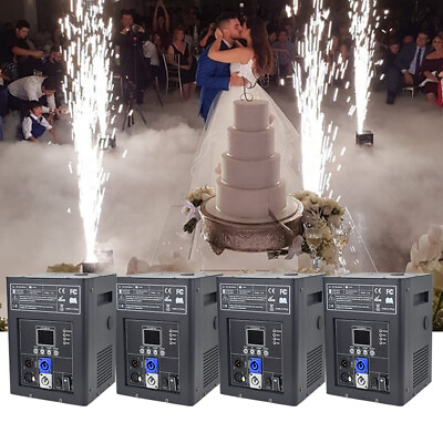 #ad 4PCS 750W Cold Spark Firework Machine DJ Wedding Dmx Spark Fountain Sparkular US $880.59
