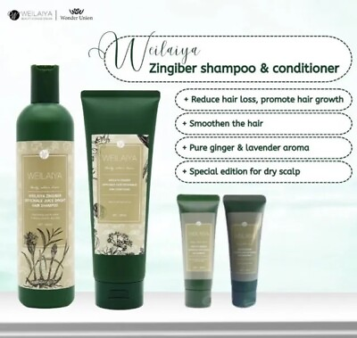 #ad Weilaiya shampo 400ML and Conditioner 250ML HAIR LOSS free Set Mini USA SELLER $52.95