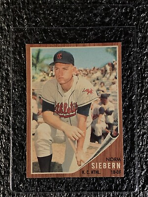 #ad 1962 Topps Baseball #275 Norm Siebern EX $5.99